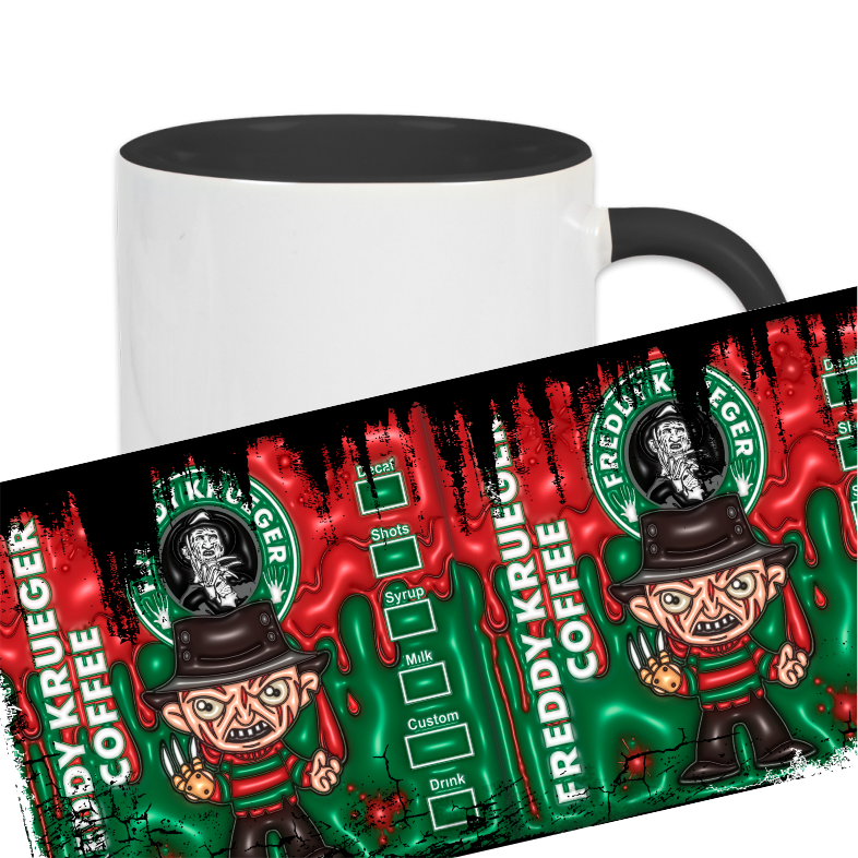 Vintage Becher Freddy Krueger Coffee
