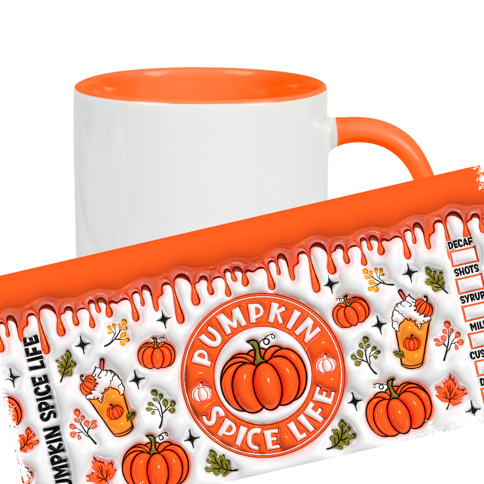 Vintage Becher Halloween Kürbis / Pumpkin