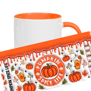 Vintage Becher Halloween Kürbis / Pumpkin