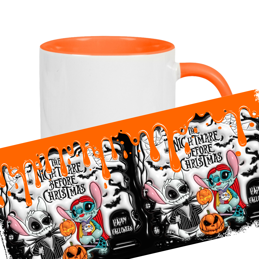 Vintage Becher Halloween Stitch Nightmare