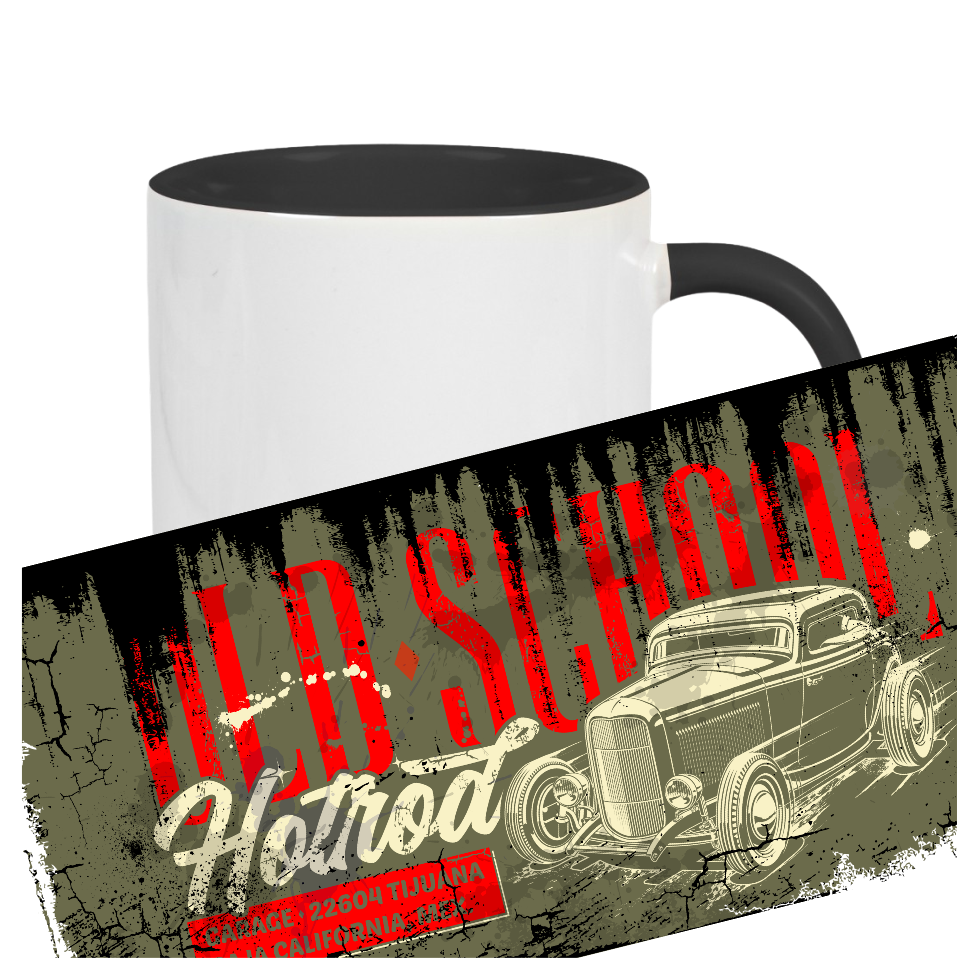 Vintage Becher OLD SCHOOL Hotrod