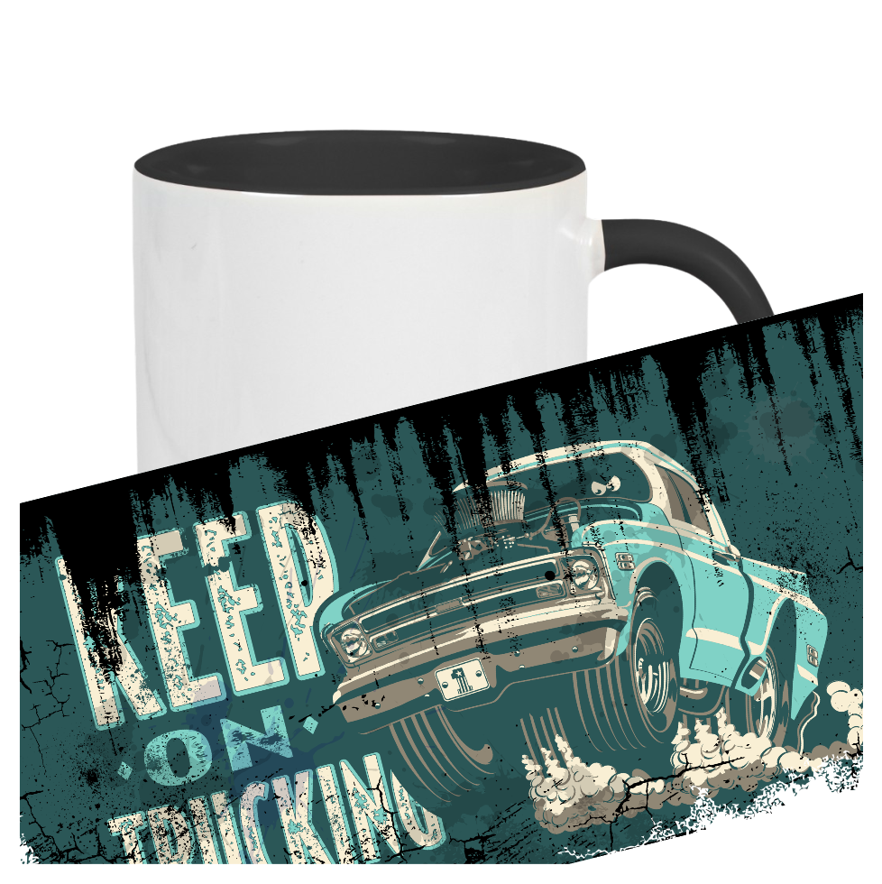 Vintage Becher Keep on Trucking