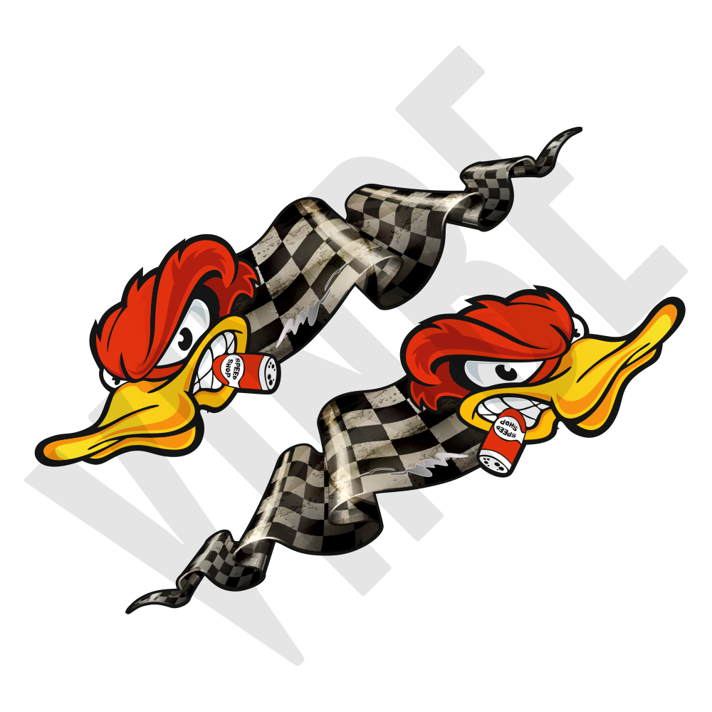 Aufkleber Set Horsepower Flag - U20