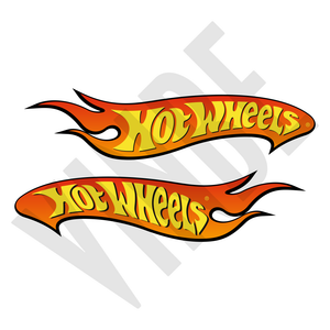 Aufkleber-2er Set Hotwheels orange