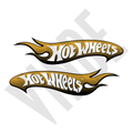 Aufkleber-2er Set Hotwheels gold