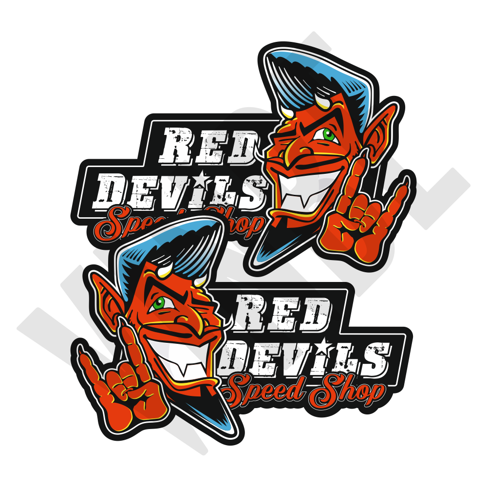 Aufkleber Red Devils
