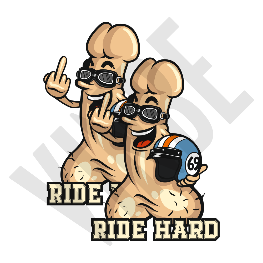 Aufkleber RIDE HARD