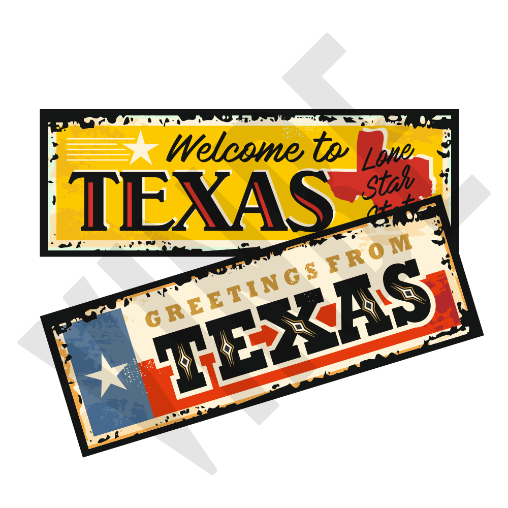 Aufkleber 2er Set TEXAS