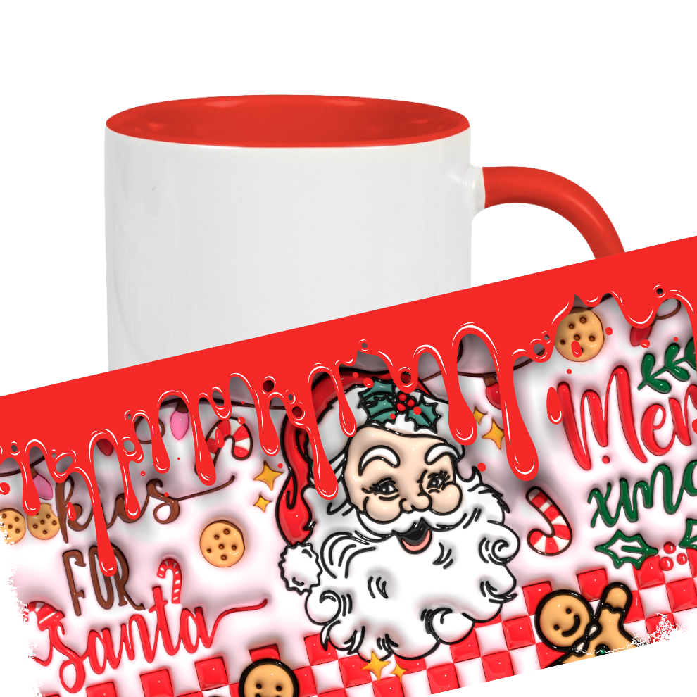 Vintage Becher Christmas Santa Coffee