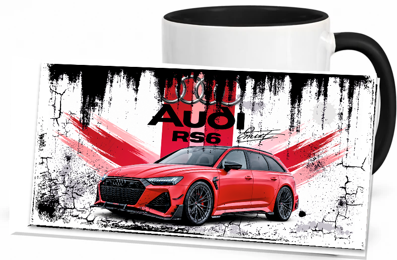 Vintage Becher Audi RS6