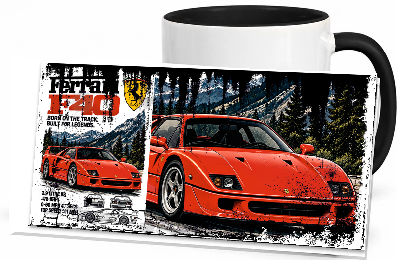 Vintage Becher Ferrari F40