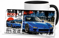 Vintage Becher Mazda RX-7 Blau