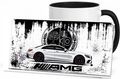 Vintage Becher Mercedes AMG Weiß
