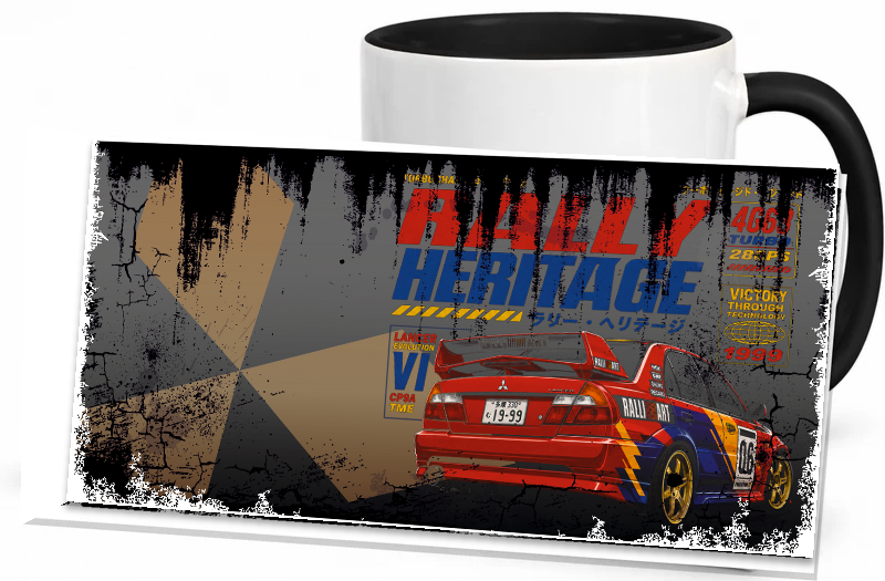 Vintage Becher Mitsubishi Lancer Evolution VI Rear