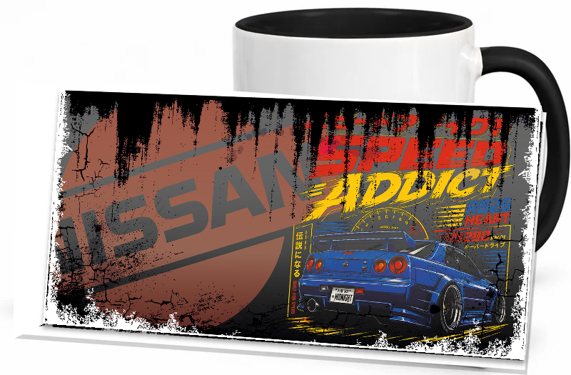 Vintage Becher Nissan Skyline GT-R R34 Rear
