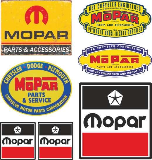 Aufkleber-Set Mopar S7
