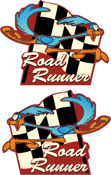 Aufkleber-2er Set Roadrunner - U2