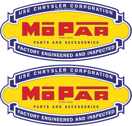 Aufkleber-2er Set Mopar Old - U3