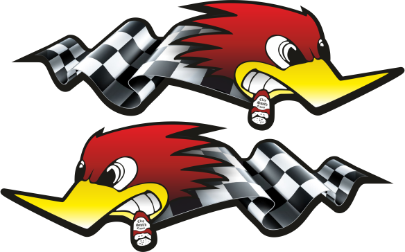 Aufkleber-2er Set Horsepower - U1