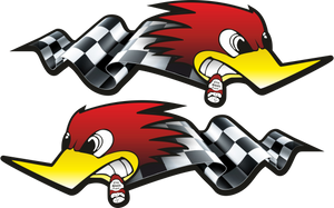 Aufkleber-2er Set Horsepower - U1
