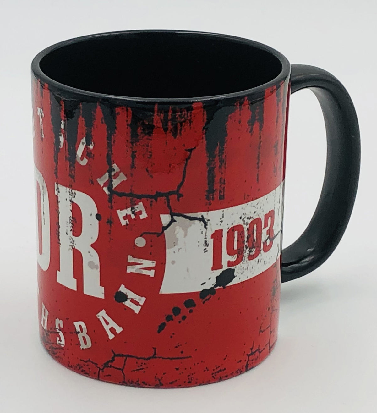 Vintage Becher DR Reichsbahn rot
