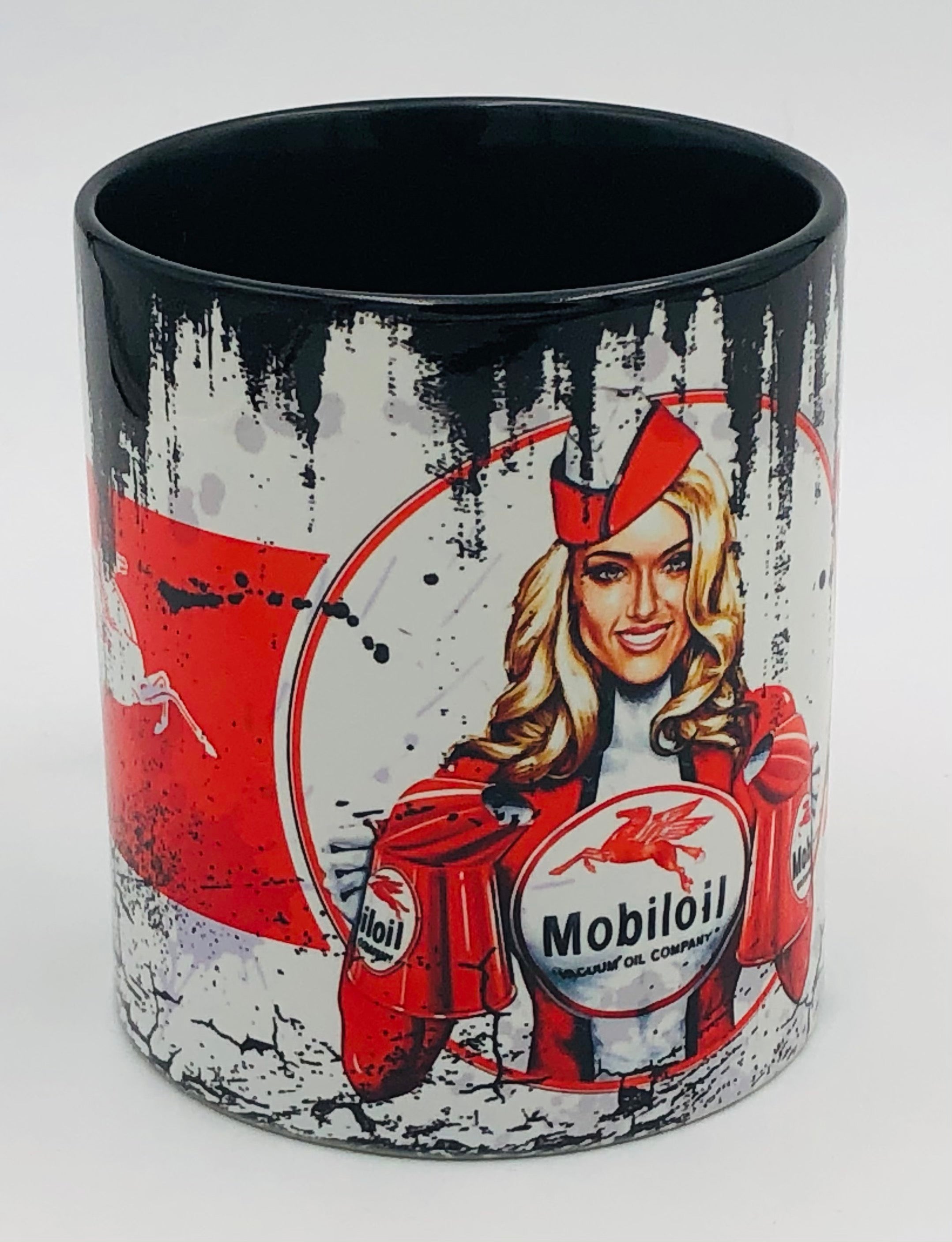 Vintage Becher Pin up MobilOil