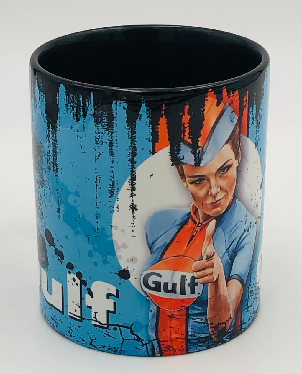Vintage Becher Pin up Girl Gulf 1