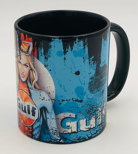 Vintage Becher Pin up Girl Gulf 3