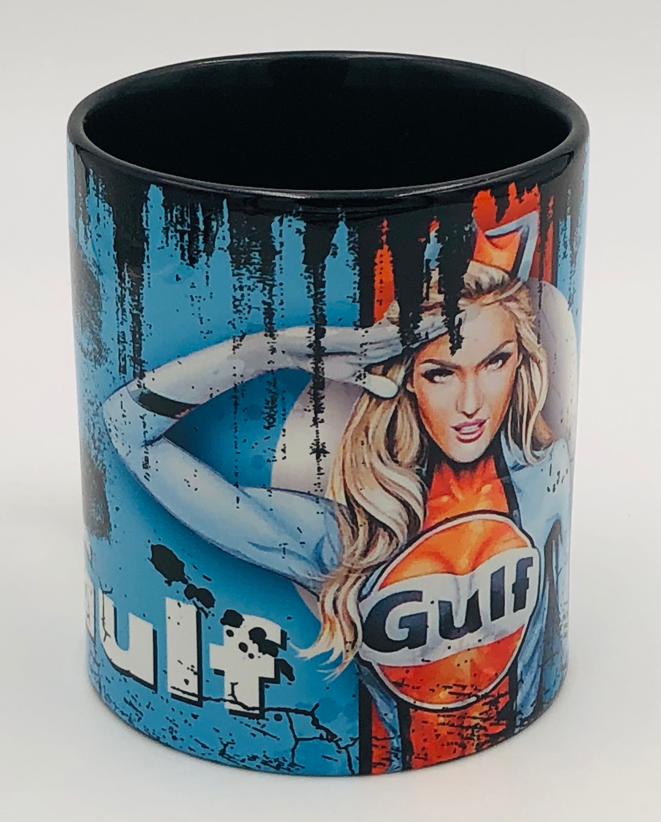 Vintage Becher Pin up Girl Gulf 3
