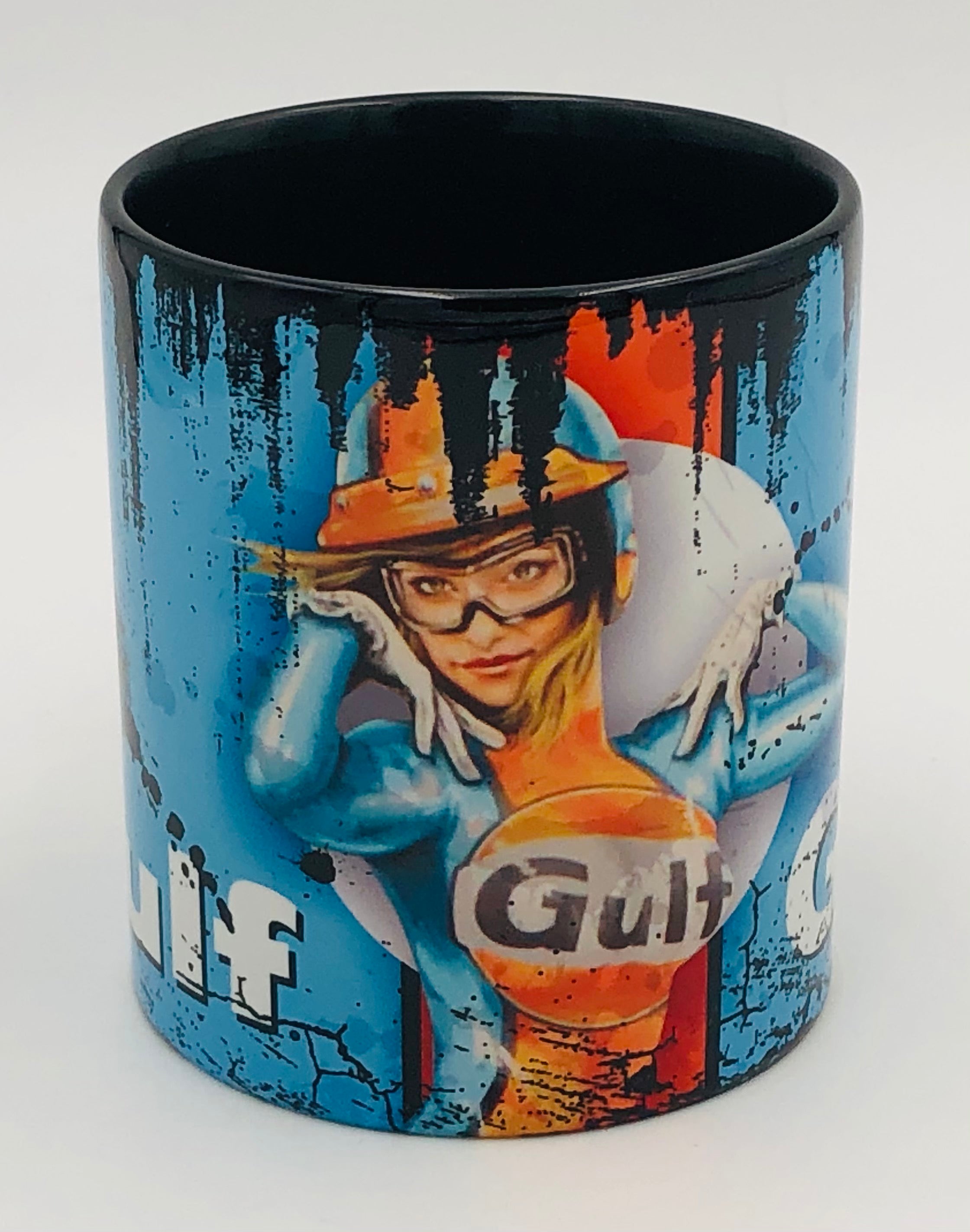 Vintage Becher Pin up Girl Gulf 4