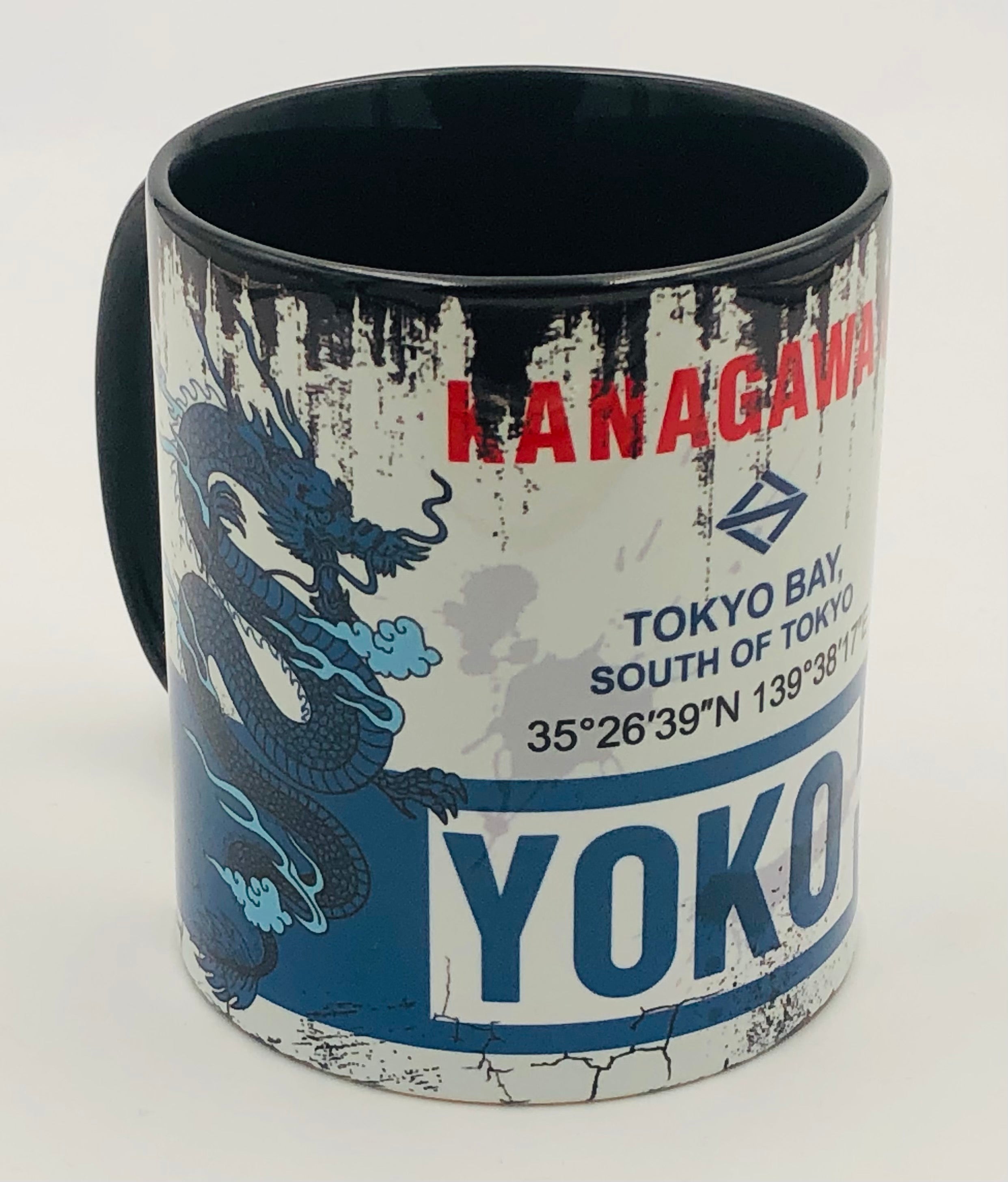 Vintage Becher Yokohama Drache