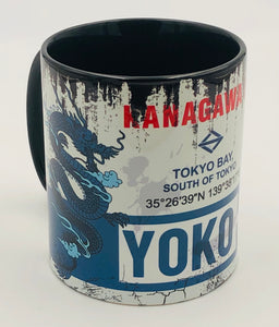 Vintage Becher Yokohama Drache