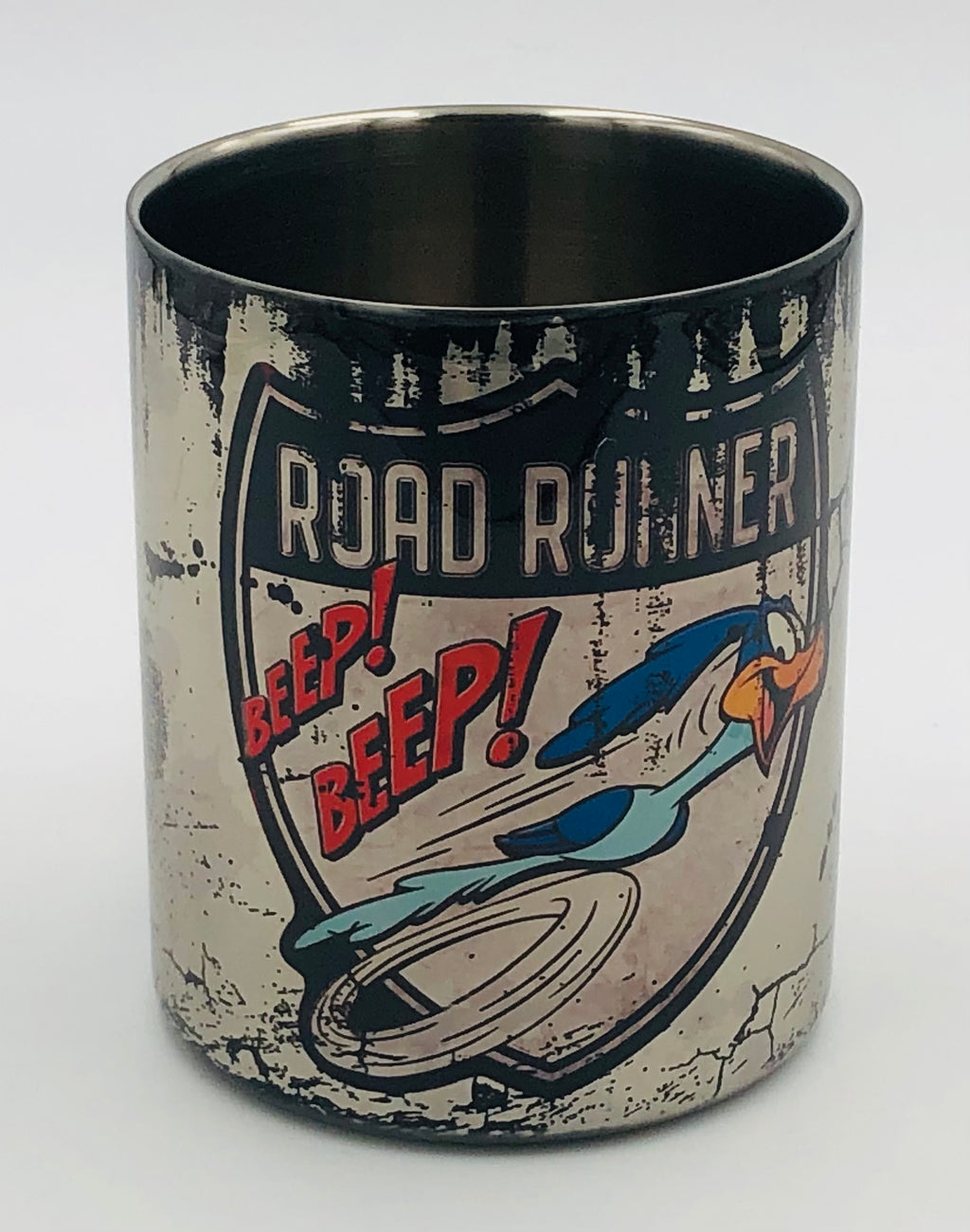 Vintage Becher Roadrunner Wappen