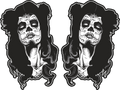 Aufkleber- Pin up Muerte P7