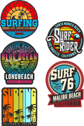 Aufkleber-Set Surfer S10