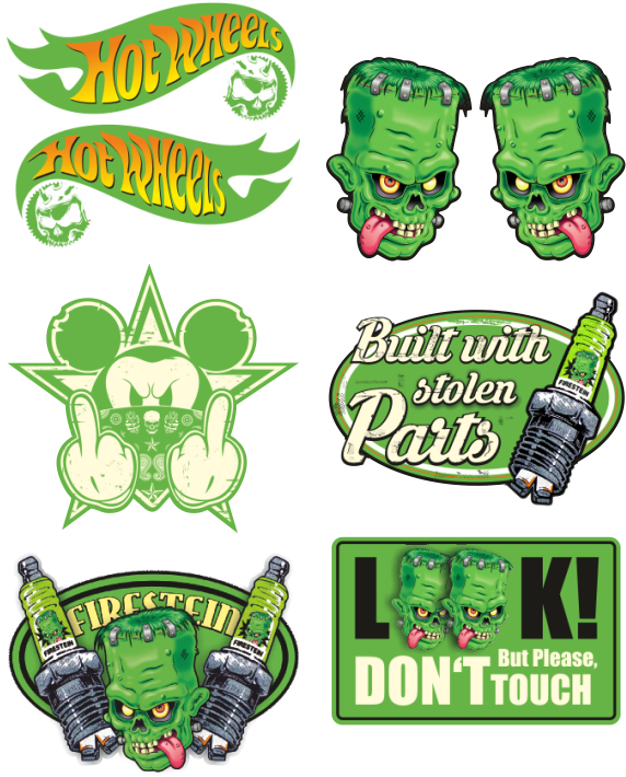Aufkleber-Set Green S31
