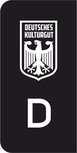 Lade das Bild in den Galerie-Viewer, Aufkleber Kennzeichen Euro - T5
