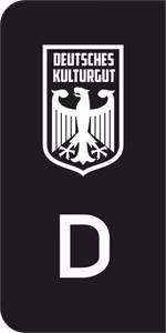 Aufkleber Kennzeichen Euro - T5