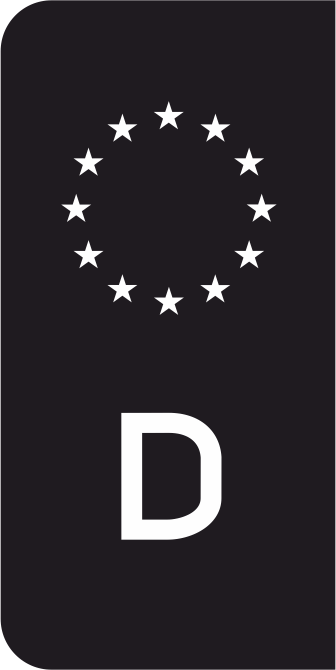 Aufkleber Kennzeichen Euro - T5