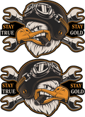 Aufkleber-2er Set Stay Gold - U10