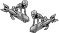 Aufkleber-2er Set Skull - U11