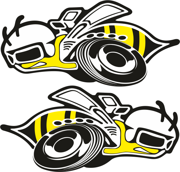 Aufkleber-2er Set Super Bee - U13