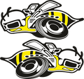 Aufkleber-2er Set Super Bee - U13
