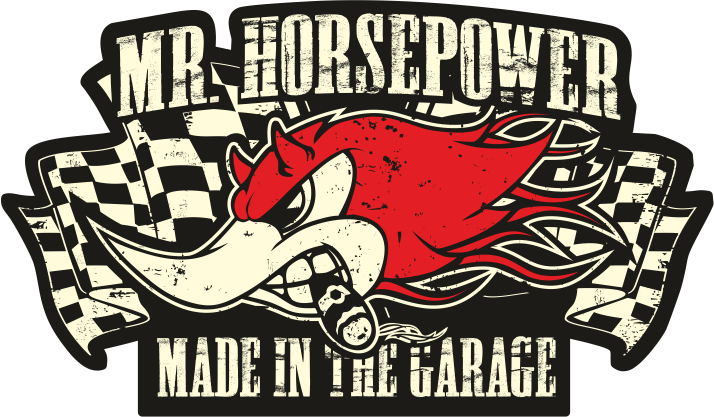 Aufkleber Horsepower Garage - U4
