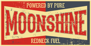 Aufkleber Moonshine - U7